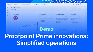 Proofpoint Prime Innovations: Simplified Operations for Human Risk | Proofpoint Demo