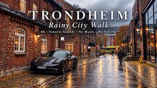 Rainy Autumn Walk in Trondheim, Norway | 4K screenshot 5