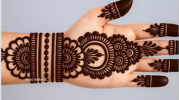 Simple Front Hand Mehndi Design। Navratri Special Mehndi Design। Mehndi ka Design। Mehndi Design । 