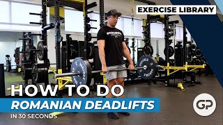 Romanian Deadlift (RDL) | Exercise Technique Library