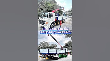 Hino 8 tấn gắn cẩu Unic 370 (3 tấn 4 khúc) xe đã sẵn sàng ae LH 0978551679 để nhận ưu đãi #hino