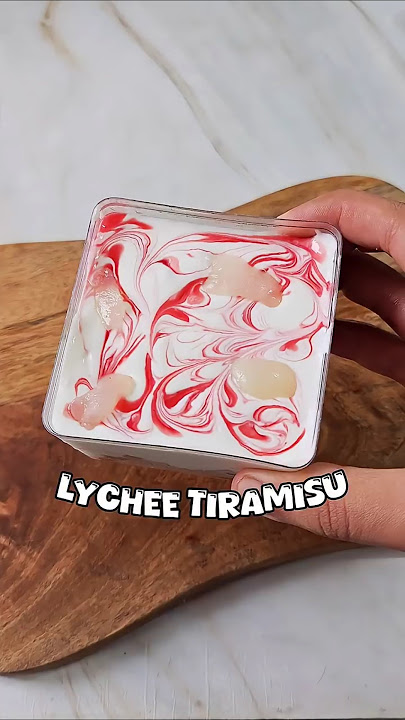 Ever Tried Lychee Tiramisu?🥰🍒🩷