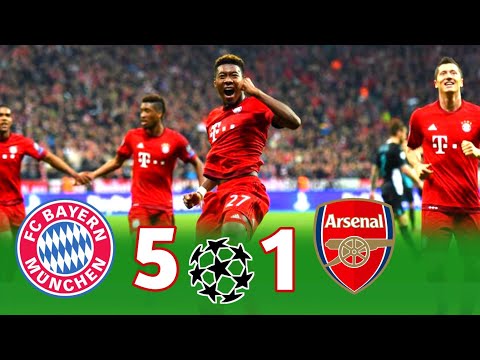 Bayern Munich vs Arsenal 5-1 ♦️ Champions League 2015/2016 Extended Goals &amp; Highlights HD