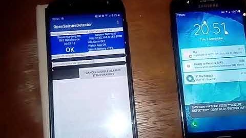 Demonstration of OpenSeizureDetector SMS Alerts using SMS Annunciator App
