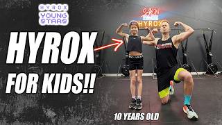 10 Year Old Tries HYROX Youngstars Training for the First Time! | Race Prep | Isabelle Sparkle