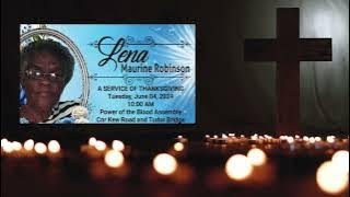 Lena Robinson   New Obituary