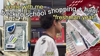 back to school shopping 2023 + haul! *freshman year* | target + walmart