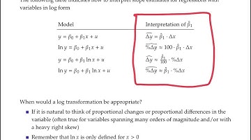 Stats topic 7 video 2: Regression with logarithms