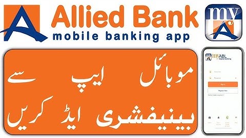 How to add beneficiary from myabl mobile app | Add payee account from ABL mobile app |