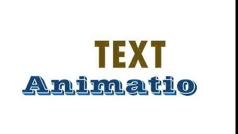 Text Moving and Blur