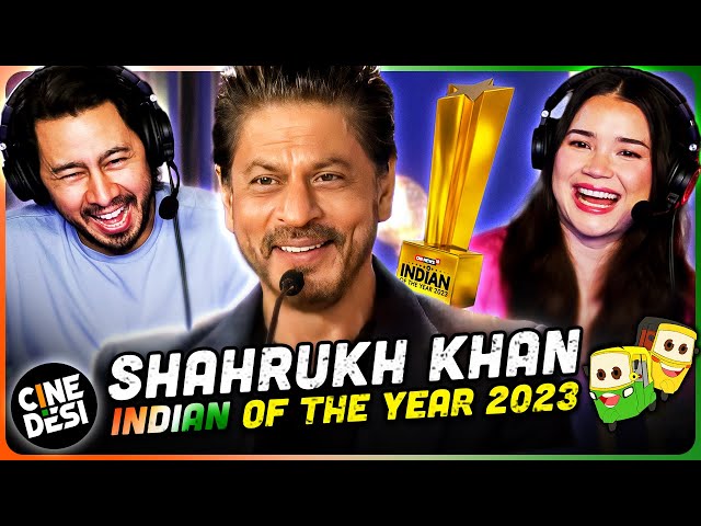 SRK’s ‘Indian Of The Year’ Award | N18V | Reaction by Jaby Koay u0026 Achara class=