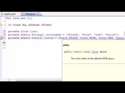 Java Programming Tutorial   70   JList