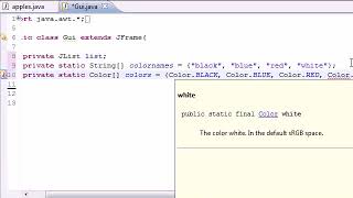 Java Programming Tutorial   70   JList