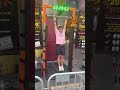 Trying to win $200 prize holding bar for 120 seconds