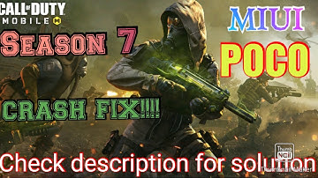 Call of duty mobile random crashing problem fix - Season 7 #Bug report