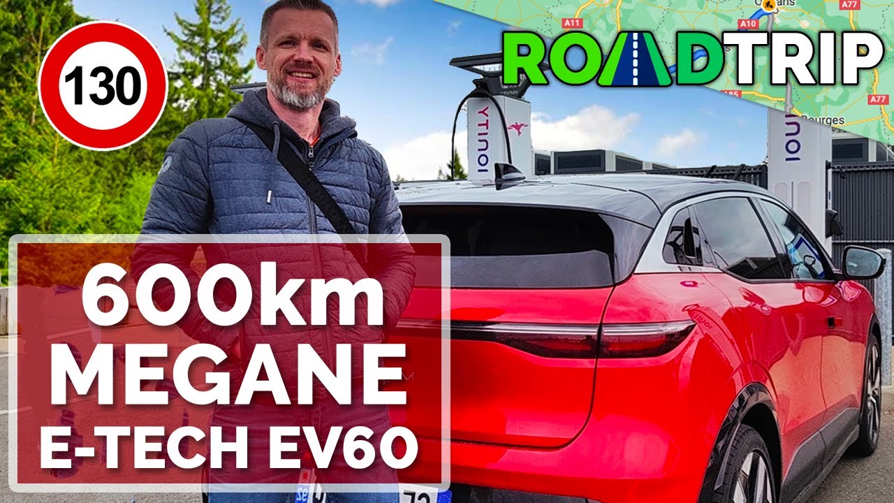 600km en Megane e-Tech électrique : on essaye le planificateur android !