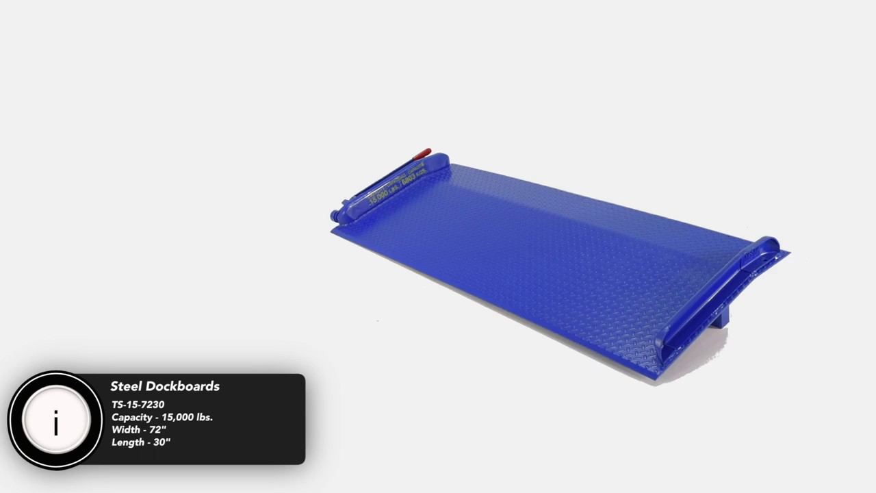 Capacity 10000 lb Vestil TS-10-7272 Steel Truck Dockboard Blue 72 W x 72 L Capacity 10000 lb Vestil TS-10-7272 Steel Truck Dockboard Blue 72 W x 72 L