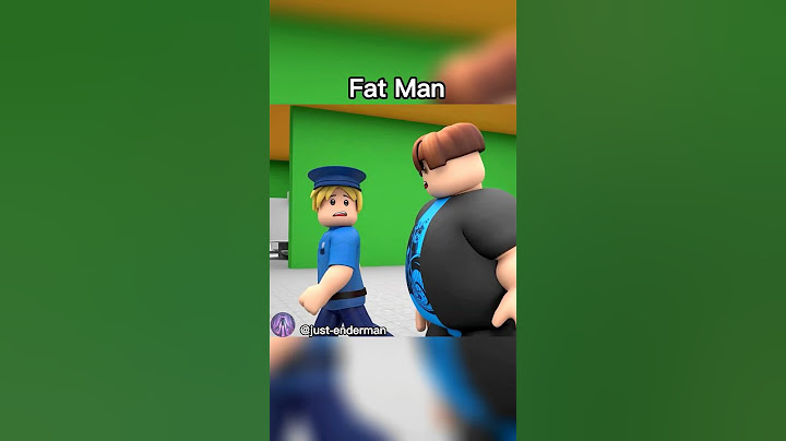 The police caught the fat man but fat man transformer to a body builder| #roblox #animation