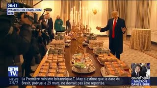En plein shutdown, Trump offre du McDo et des pizzas à ses invités à la Maison Blanche 🍔🍕