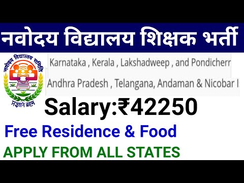 NVS TEACHERS VACANCY 2024 I APPLY ONLINE NOW I FREE RESIDENCE, FREE FOOD + SALARY I NO FEE