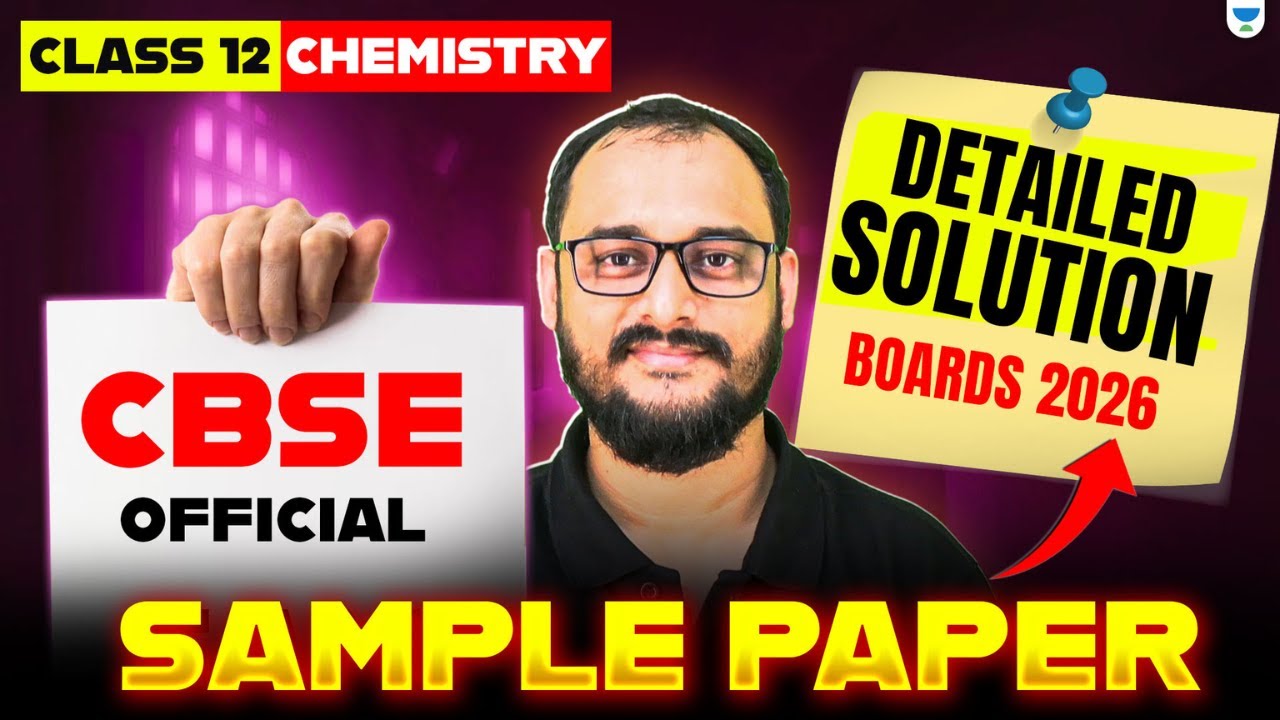 CBSE Class 12 Chemistry Sample Paper 2026 | Detailed Analysis ...