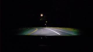Baby deer crossing the road at night in Novato, CA caught on the OwlCam!