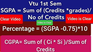 VTU 1st Sem SGPA ,Percentage CGPA  calculation|21 Scheme |Exact method and analysis