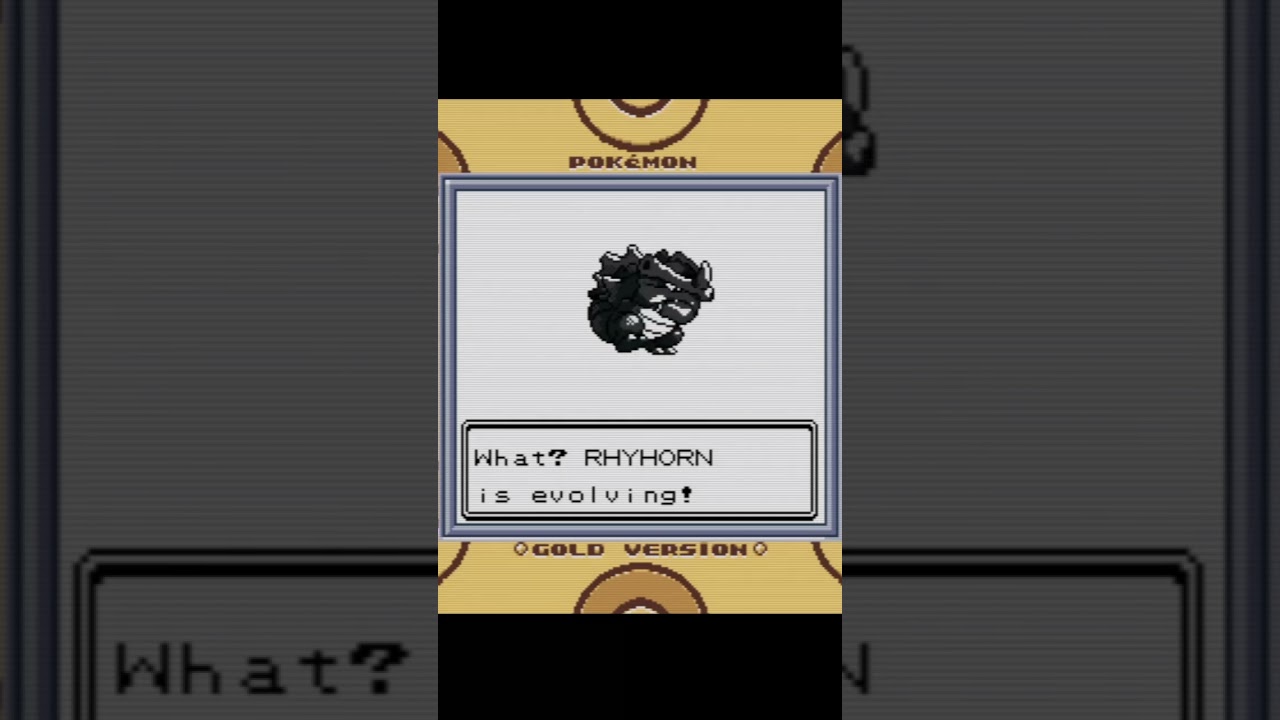 Evolution Of Rhyhorn In Gen 2 - Pokemon Gold 