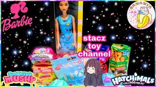 Barbie, Smooshy Mooshy Besties, Hatchimals Glittering Garden Toy Opening