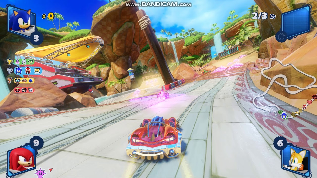 Team sonic racing - Lost Palace gameplay - YouTube