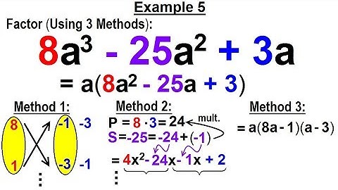 Algebra - Ch. 7: Factoring Practice Problems (5 of 21)  Example 4