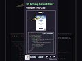 ✨ 3D Pricing Cards Effect Using HTML CSS 🔥