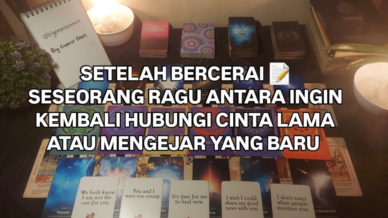 SETELAH BERCERAI 📝 SESEORANG RAGU ANTARA INGIN KEMBALI HUBUNGI CINTA LAMA ATAU MENGEJAR YANG BARU 
