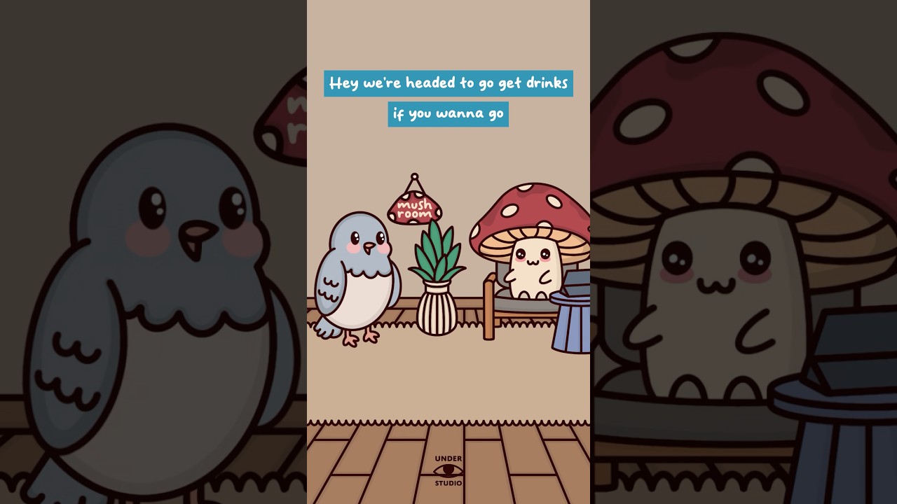 Planning Is Hard 🍄 Mushie & Birdie Relatable Animation Meme | Original Audio: @DustinPoynterVideos