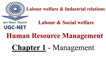 UGC NET EXAM JRF NET SLET - Human Resource Management, Labour & Social Welfare, Industrial Relations