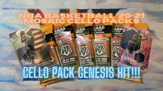 🔥Genesis Hit Insane🔥 2020-21 NBA Basketball Mosaic Cello Pack Rip Review Anthony Edwards Rookie Hits