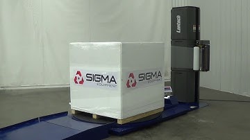 G7660 Lantech Q300 Stretch Wrapper with Ramp and Scale SIGMA Equipment