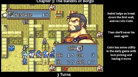 FE8 - Defeat All Enemies, Least Turns - Part 3 (Chapter 3)