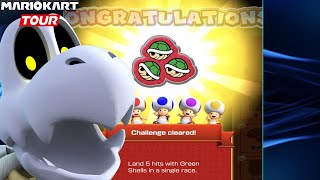 How To Land 5 Hits With Green Shells In A Single Race - Mario Kart Tour Tips Tricks Halloween Tour