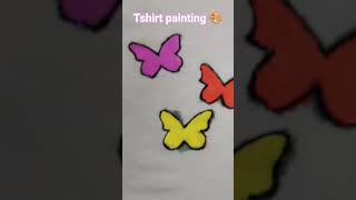 first time tshirt painting 🎨✨#like#comment#share and subscribe #ytshorts thankyou ❤️✨