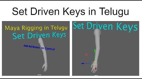 MAYA:TUTORIALS(SET DRIVEN KEYS)TELUGU