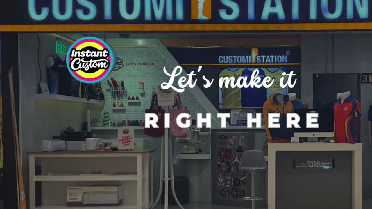 Instant Custom at Customistation Showroom, Estancia Mall Pasig City. Let's make it here.