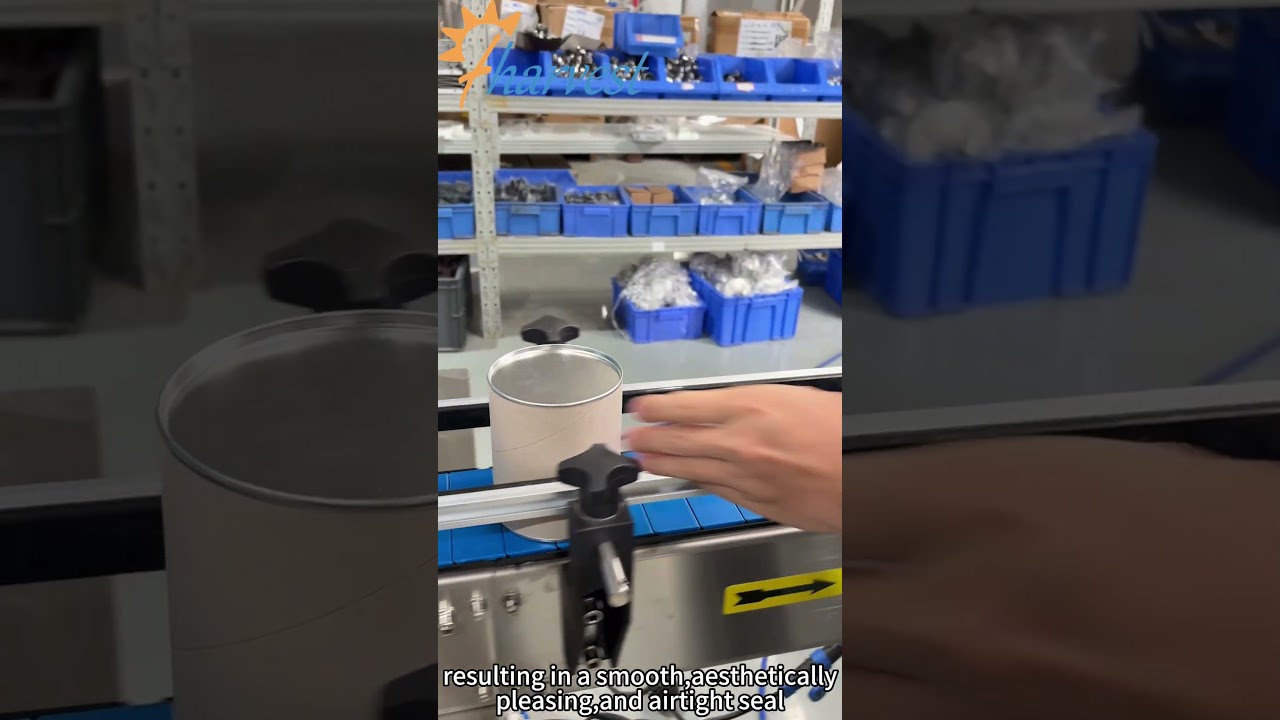 Pappersburks bottenlocksförslutningsmaskin, automatisk burkförslutningsmaskin för pappersburkar