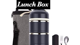 Amazon unboxing -Home stackable stainless steel thermal lunch Box