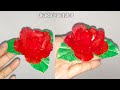 Making Red Rose Flowers from Plastic carry bag or Rycle plastic shopping bag l DIY craft