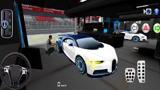 New Bugatti Chiron Car in Racing Track Repair Center - 3D Driving Class 2026 - Android Gameplays