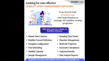 Stability Study Management Software | AmpleLogic