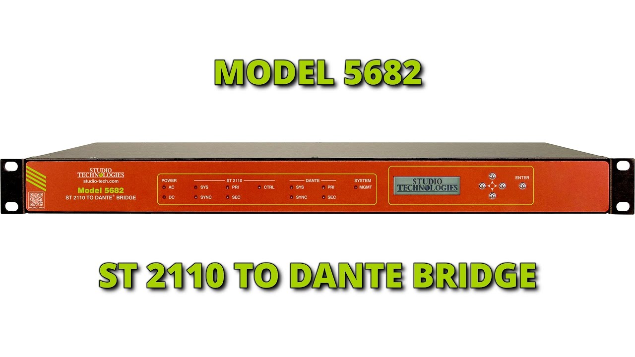 Model 5682 ST 2110 to Dante Bridge - Quick Start Guide - YouTube