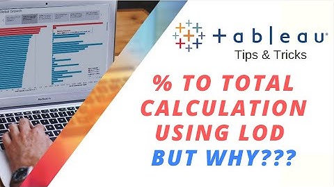 How to create percent to total calculation using LOD in Tableau | Tableau Tips and Tricks