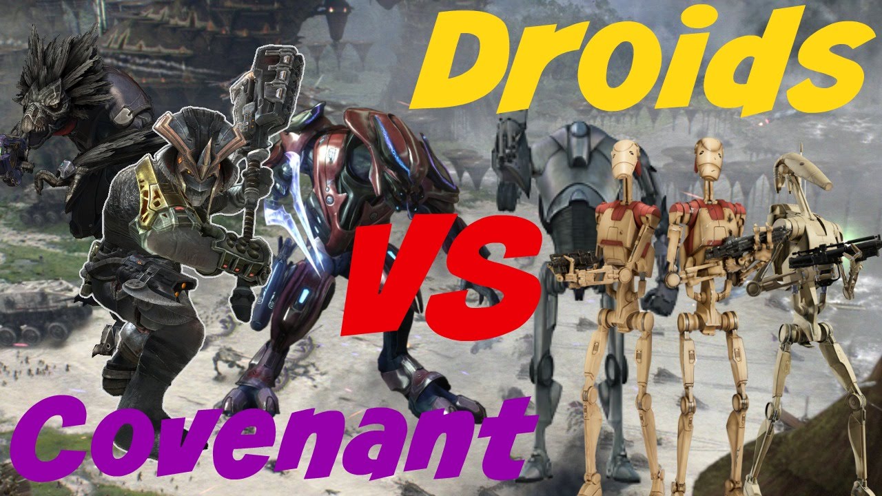 picture Halo Flood Vs Star Wars garry s mod npc wars halo covenant vs star wars droids